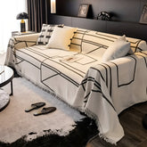 Abstract Grid Sofa Cover