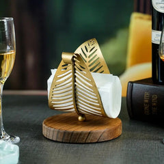 Iron Leaf Shape Tissue Holder
