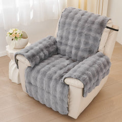 Faux Fur Recliner Sofa Cover