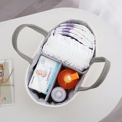 Braided Grey Baby Essentials Organizer