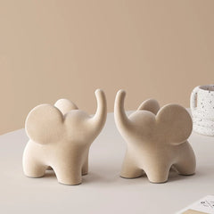 Eclectic Elephant Resin Figurines