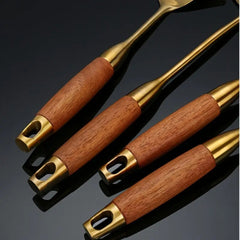 Chef's Choice Golden Kitchen Utensils | 6pcs Set