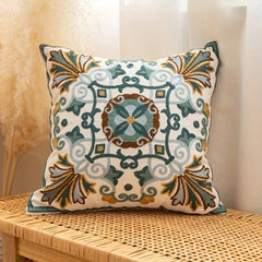 Aurae Embroidered Vintage Cushion Cover