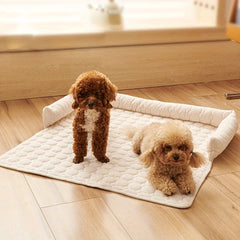 Canine Non-Slip Bolster Pet Quilted Bed