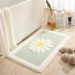 Charming Daisy Bloom Bath Mat