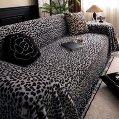 Cozy Leopard Print Sofa Cover