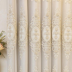Elyvia Embroidered Classic Sheer Lace Curtain