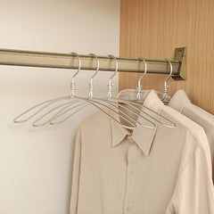Extra Wide Sleek Aluminum Clothes Hanger | 6pcs Set