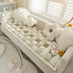 Floral Bloom Quilted Sofa Cover