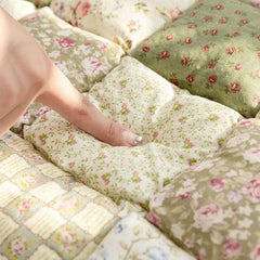 Floral Bloom Quilted Sofa Cover