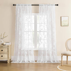 Floral Grace Sheer Curtains
