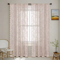 Floral Grace Sheer Curtains