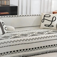 Geometric Boho Sofa Cover Throw