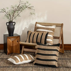 Handwoven Bohemian Stripe Cushion Cover