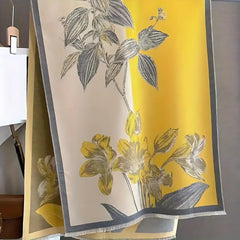 Iris Floral Soft Scarf Shawl