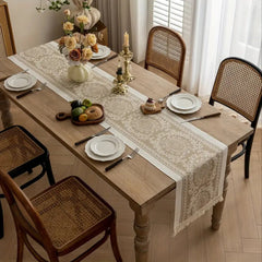 Leona Luxury Linen Table Runner