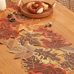 Autumn Leaves Table Runner for Dining Decor