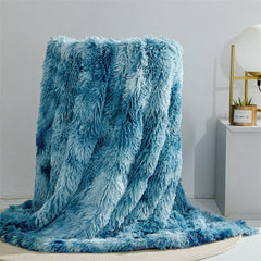 Fuzzy Faux Fur Blanket Throw