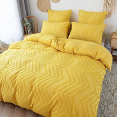 Chevron Plush Quilt Cover | 3pcs Set