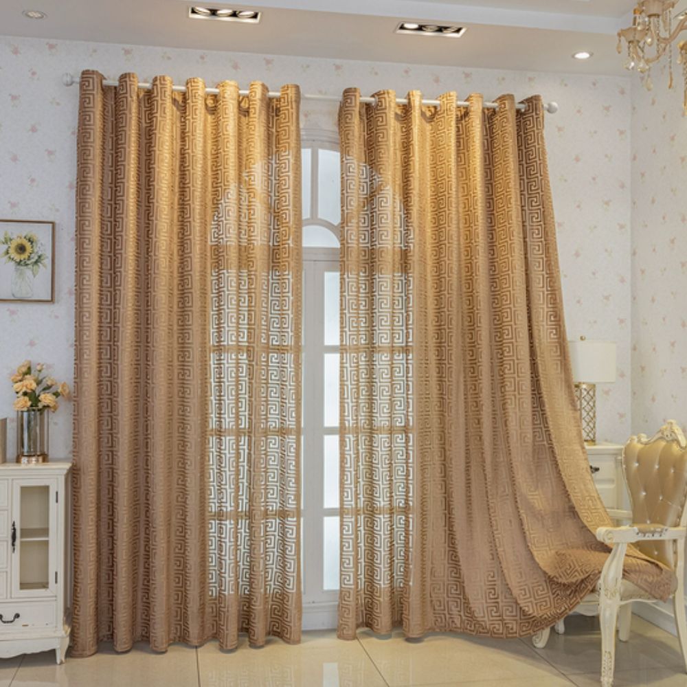 Imperial Maze Embroidered Curtain