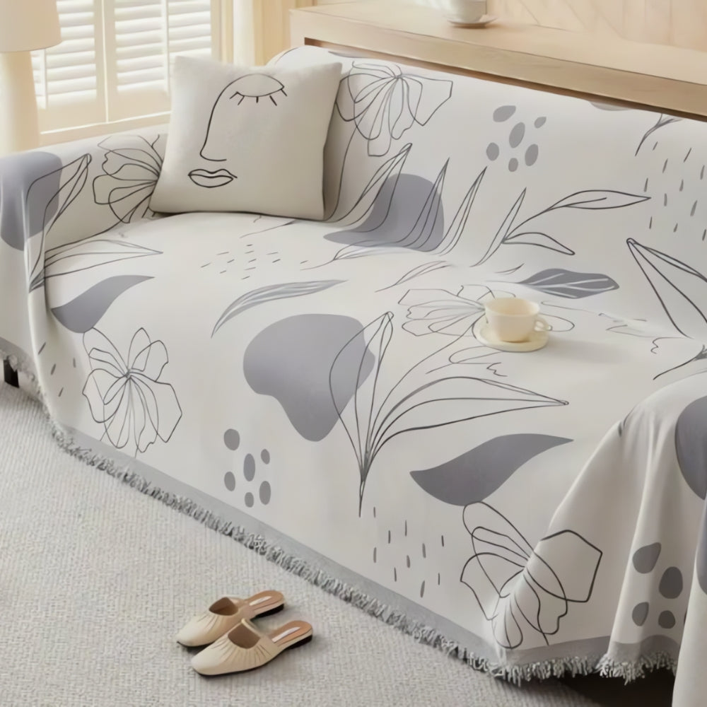 Floral Essence Chenille Sofa Wrap