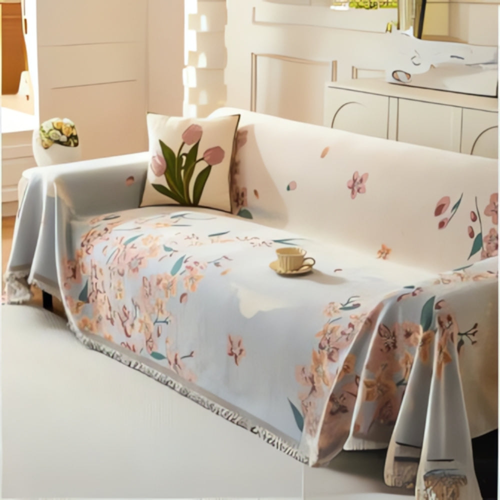 Amara Floral Reversible Sofa Cover