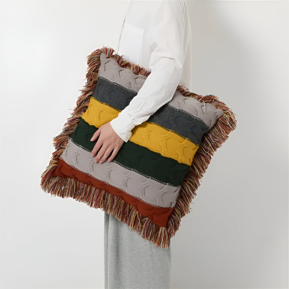 Colorful Radiance Knit Cushion