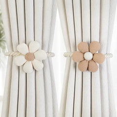 Delicate Flower Magnetic Curtain Tie Back | 2Pcs Set