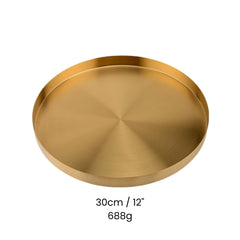 Gold Stainless Steel Tray