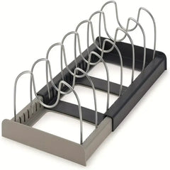 Expandable Pot and Pans Organizer Rack