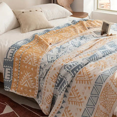 Aztec Layers Pure Cotton Blanket