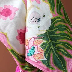 Blush Pink Dog Tassel Cushion Cover