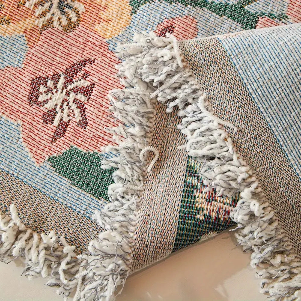 Amara Floral Reversible Sofa Cover