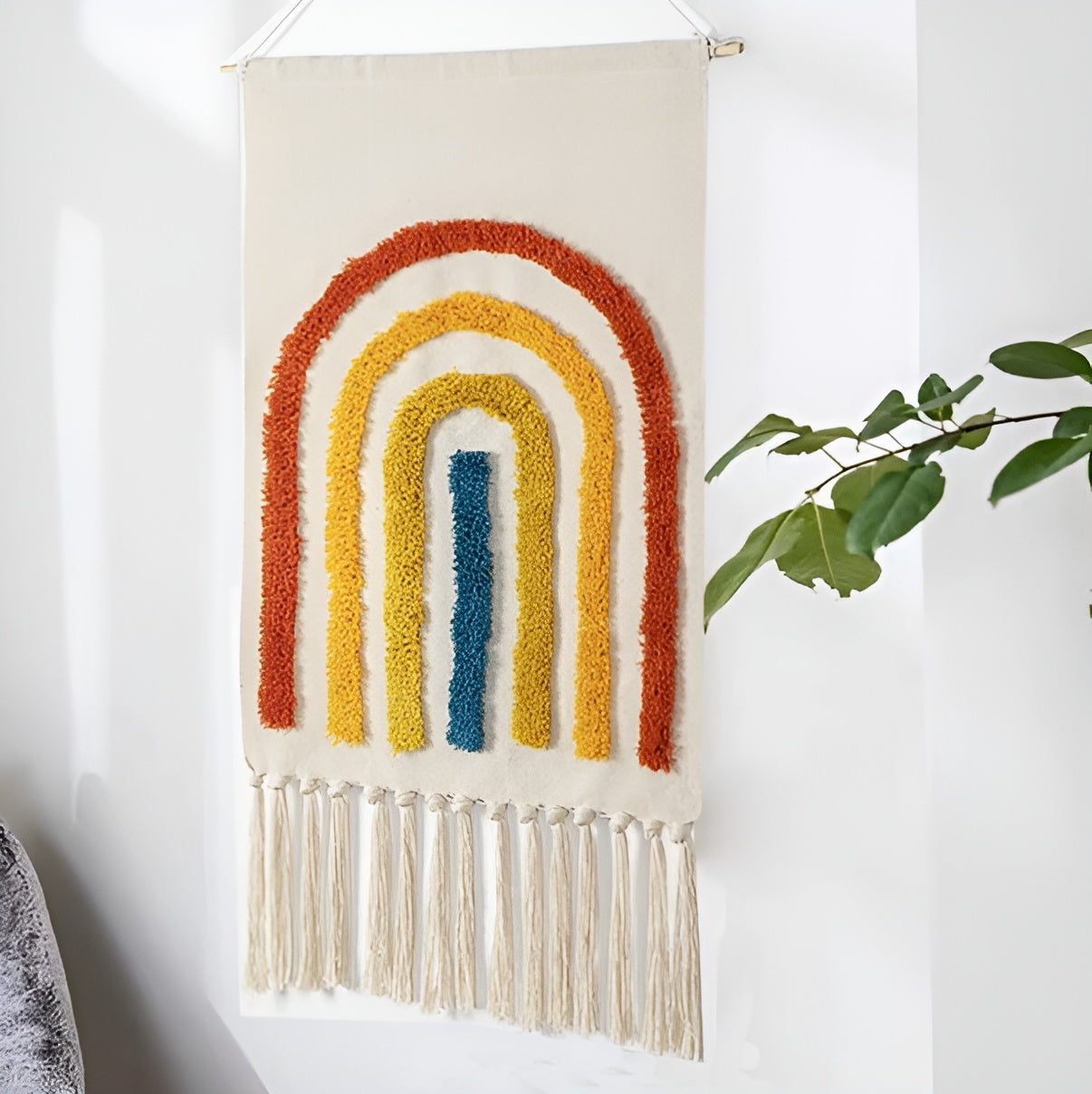 Colorful Fringe Tapestry Decor