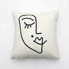 Abstract Face Artistic Cushion Cover