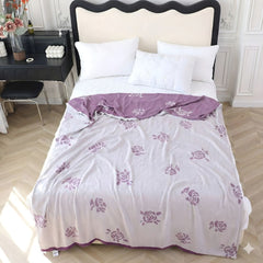 Bamboo Fiber Rose Cooling Blanket