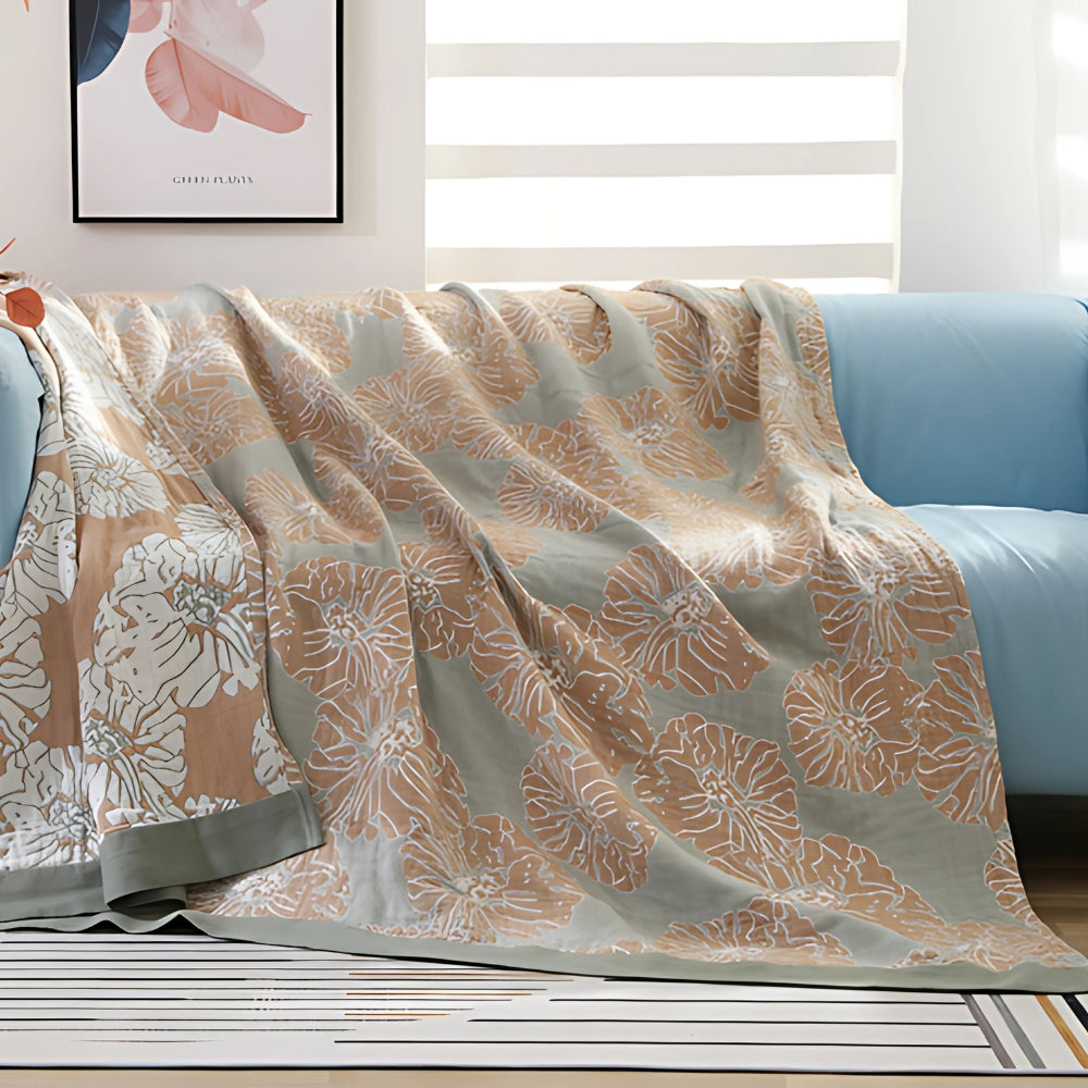 Botanical Bliss Cotton Blanket