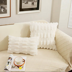 Calm Weave Plush Cushion Cover