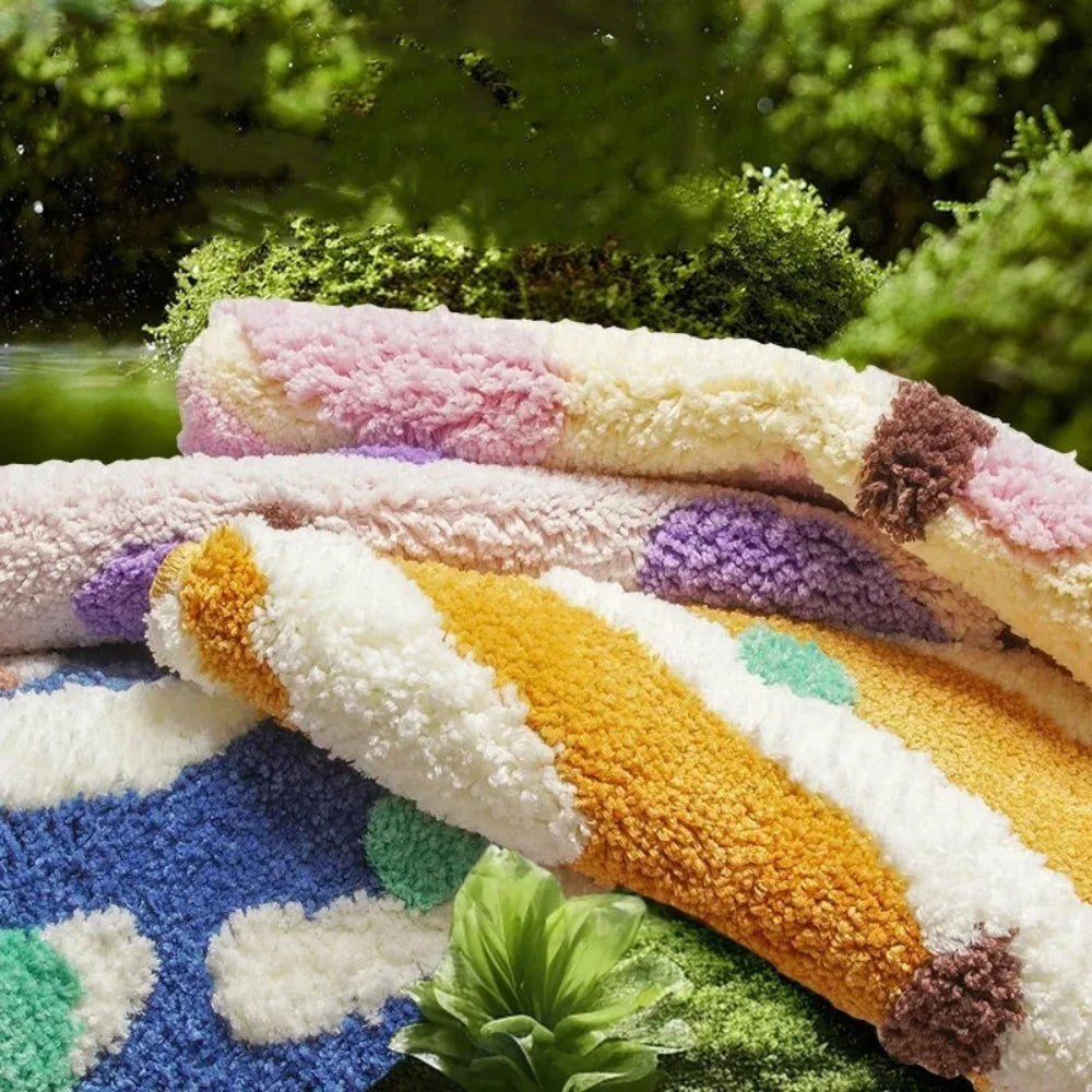 Candy Color Clash Bath Mat