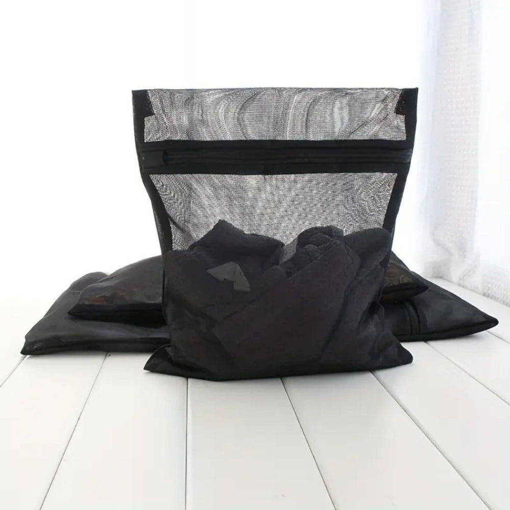 Black Care Mesh Laundry Bag