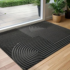 Curved Thread Line Door Mat