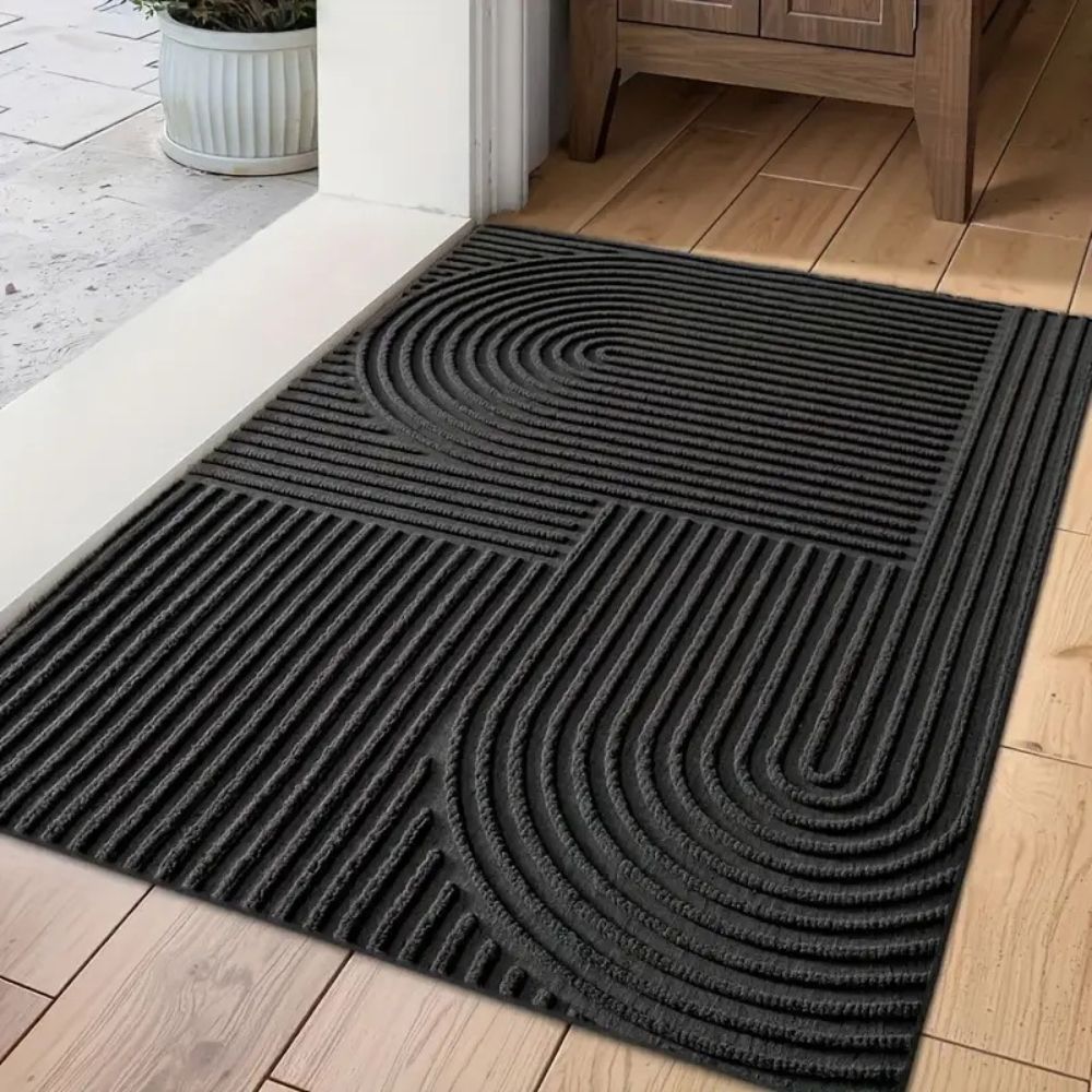 Curved Thread Line Door Mat