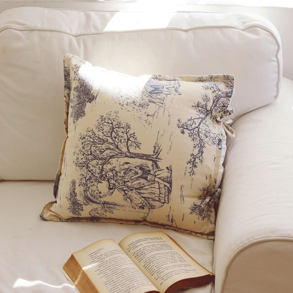 Chateau Vintage Print Cushion Cover
