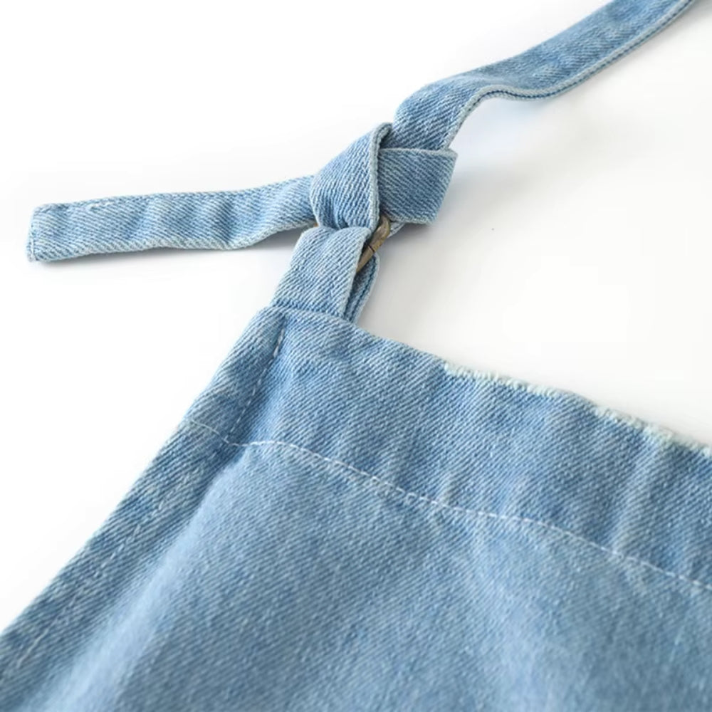 Classic Blue Denim Pocket Apron