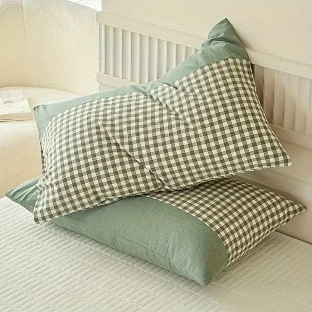 Classic Gingham Soft Pillow Case