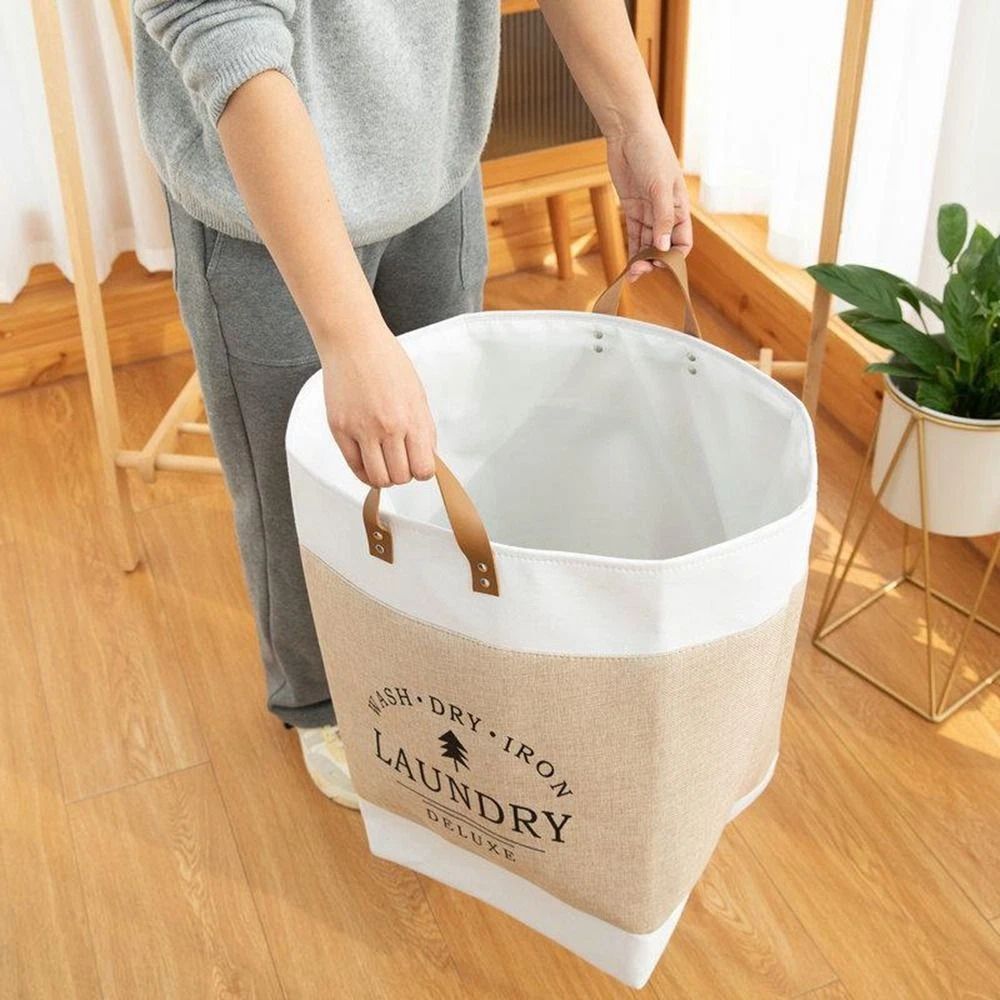 Deluxe Freestanding Laundry Basket