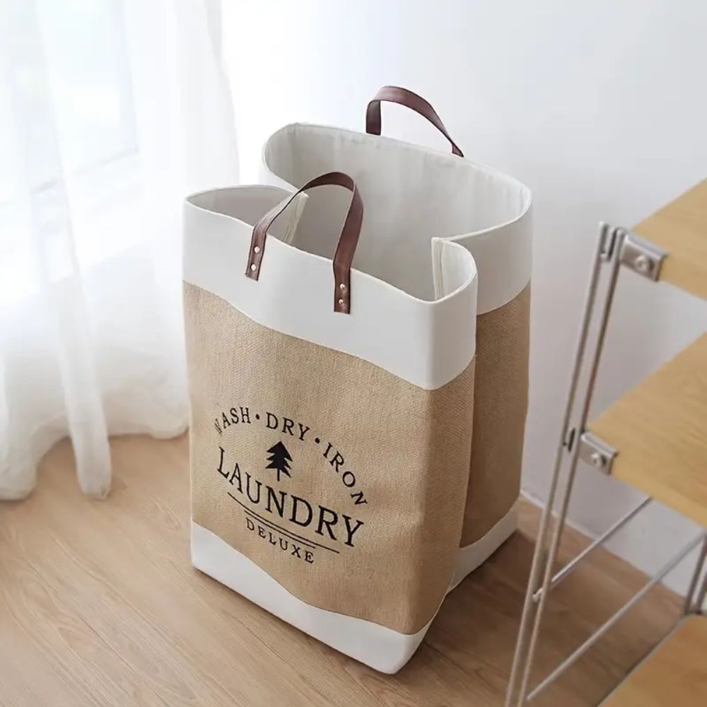 Deluxe Freestanding Laundry Basket
