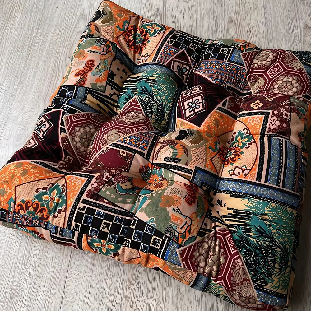Bohemian Square Cushion Seat Pad
