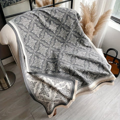 Elara Damask Print Scarf Shawl