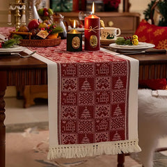Festive Christmas Elk Table Runner
